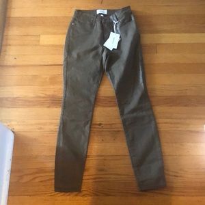 Frame Lehigh skinny hi rise military coated